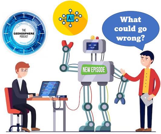 TheGeekosphere's tweet photo. In our latest episode, we explore the benefits &amp; world destroying qualities of Artificial Intelligence (AI) as depicted in our favorite movies &amp; TV episodes. Have a listen? What could go wrong?
#podcasting #podcasters #podcast #geeks #artificialintelligence #geekdads https://t.co/oca4nWX1be