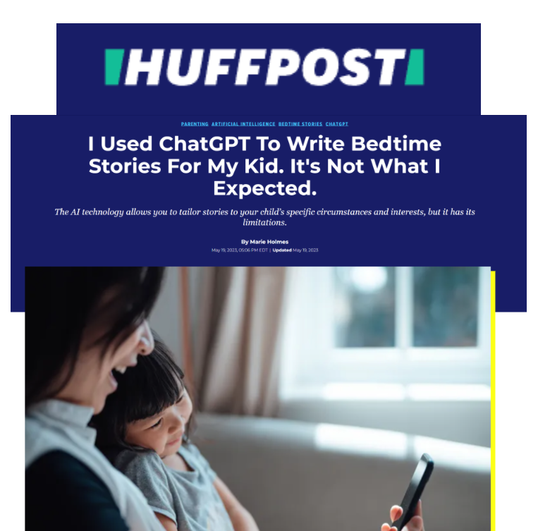 Tutor Doctor was featured in <a href="/HuffPost/">HuffPost</a> 
for our innovative use of #ChatGPT to enhance the storytelling experience for parents and children.  

President <a href="/frankmilner/">Frank Milner</a> provided valuable insights with detailed prompts to create captivating stories. bit.ly/3Wx5xju