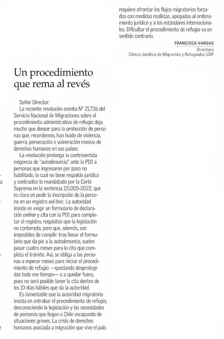 Clínica MigRef UDP tweet media