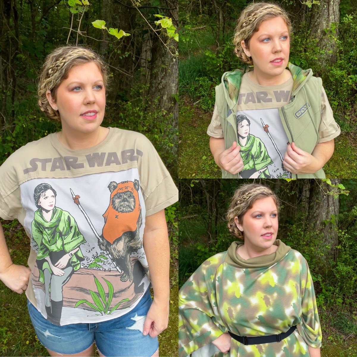 Casual to cosplay…Endor Leia edition
Tee @shopDisney 
Vest & Poncho @HerUniverse 
@starwars 

#PrincessLeiaOrgana #PrincessLeia #LeiaOrgana #PrincessLeiaCosplay #Endor #ShopDisney #ROTJ #ReturnoftheJedi #StarWarsstyle #HerUniverse #HUcommunity #ReturnoftheJedi40thAnniversary