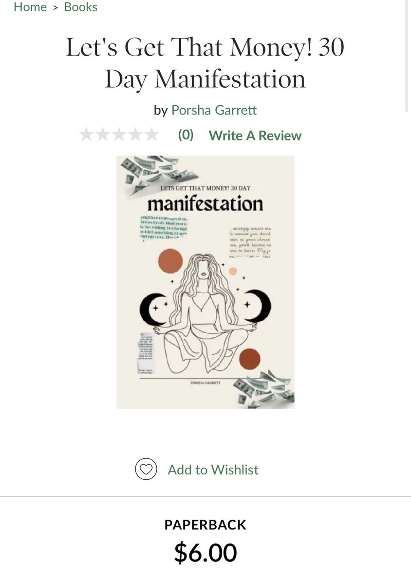 Do you believe in the power of manifestation? Grab my book, and manifest that wealth! Available as a paperback or ebook. #manifestation #manifest #paperbackbook #ebook #amazon #Barnesandnoble #author