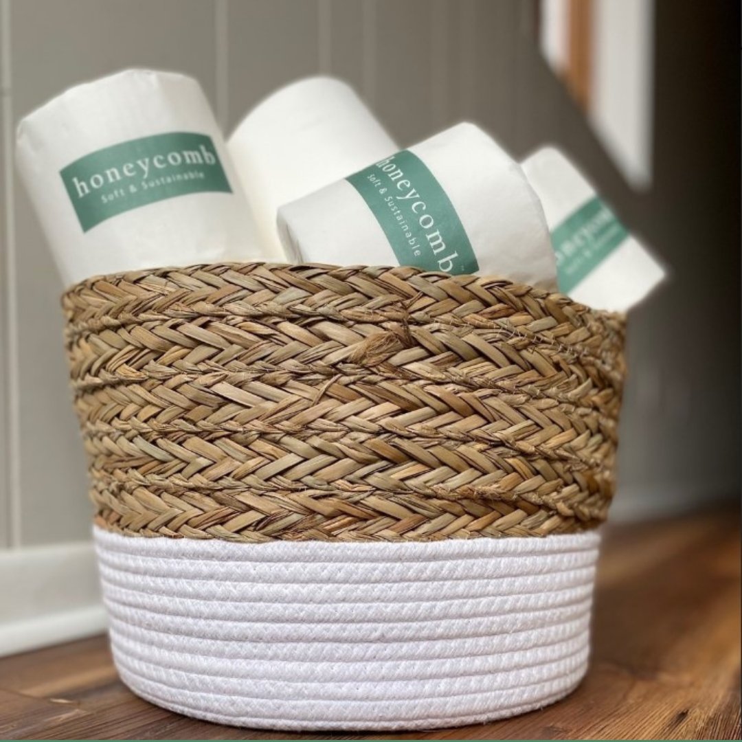 Who said toilet tissue can't be luxurious? Our Honeycomb Luxury rolls are designed with both style and sustainability in mind. Treat yourself and the planet to the best! #ecofriendly #ecofriendlybathroom #gogreen #preservation #womenwithambition #entrepreneuress #gardener #