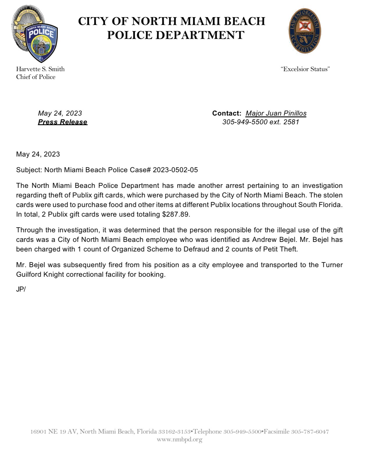 North Miami Beach PD on Twitter "myNMBPolice has made another arrest