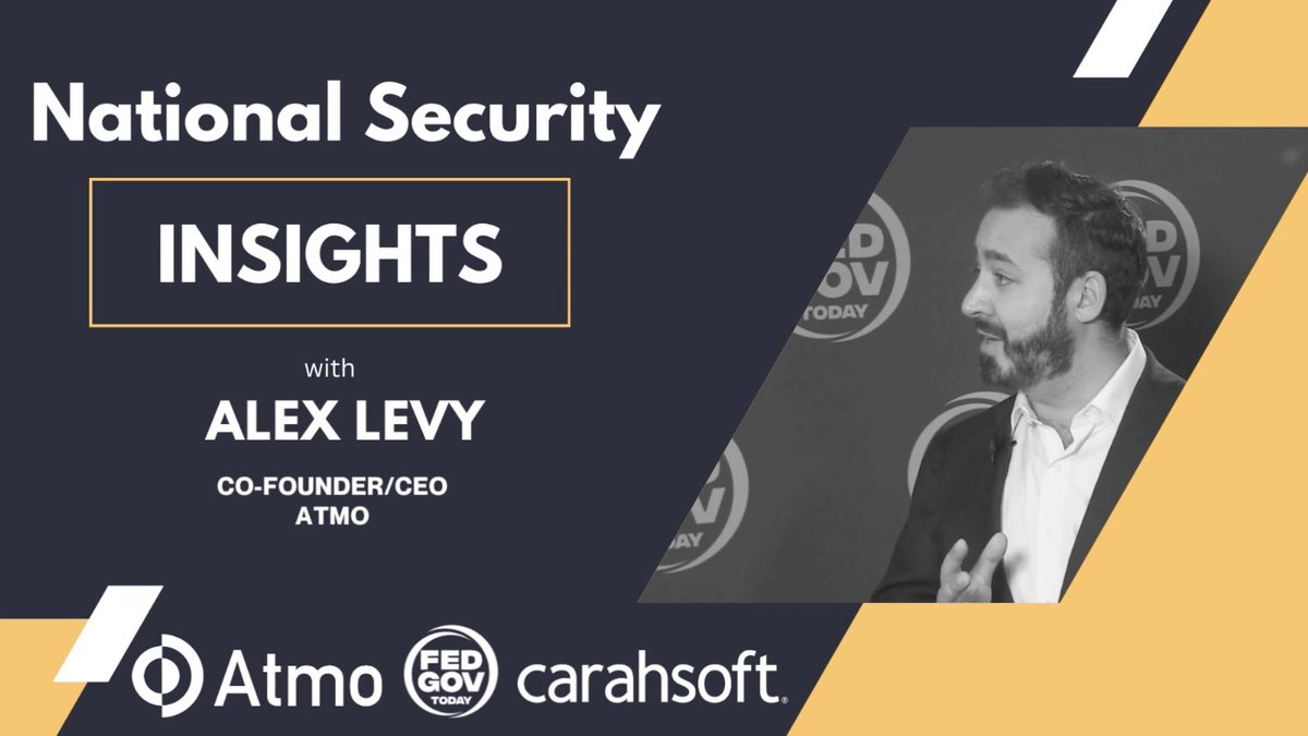 National Security Insights with Alex Levy from <a href="/atmo_ai/">Atmo</a>
 
Brought to you by <a href="/atmo_ai/">Atmo</a> &amp; <a href="/Carahsoft/">Carahsoft</a>

Watch: youtu.be/f_vCjDITTgU