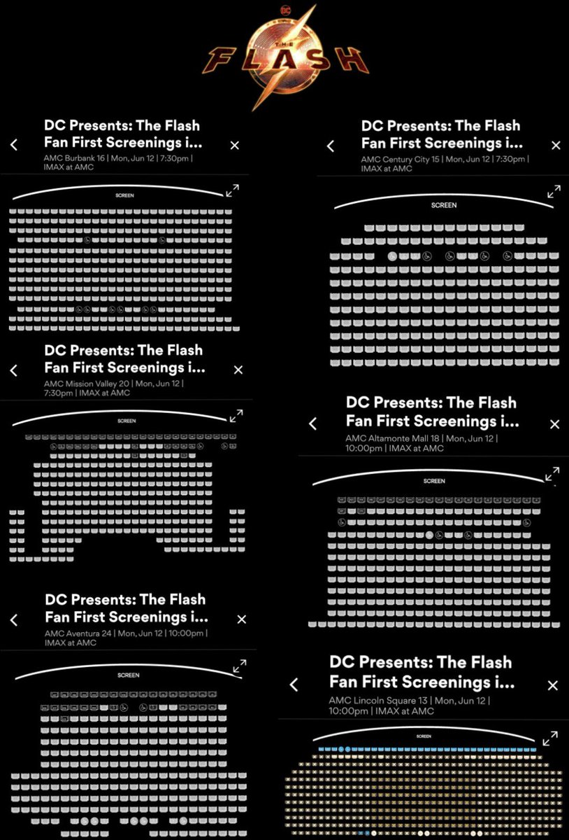 MULTIPLE #TheFlash Fan First Screenings are being sold out across the United States 🤯