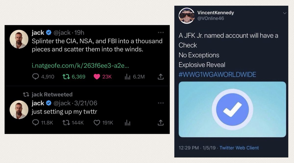 I’m not saying anything but Vibes are tingling a little bit so I’m sharing. Yesterday on 5/23 (of all days) @jack reposts his post from 3/21/06 that said “just setting up my twttr”. That’s 17 years later. Or 6,272 days. 6272 > 17 As if that wasn’t odd enough, he then follows…