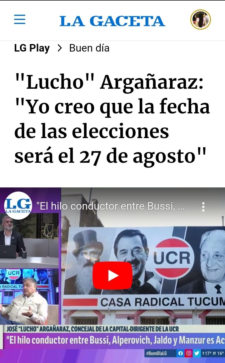LuchoArganaraz_'s tweet photo. El 18 de mayo dije en La Gaceta que Manzur no tenía apego a la constitución provincial, ahora el dictamen de la Procuración Nacional anuncia que la Corte Suprema está habilitada para revisar la fecha de las elecciones. Debemos obedecer nuestras leyes 

https://t.co/qAKcFsAwOX https://t.co/3EglrpFGLU