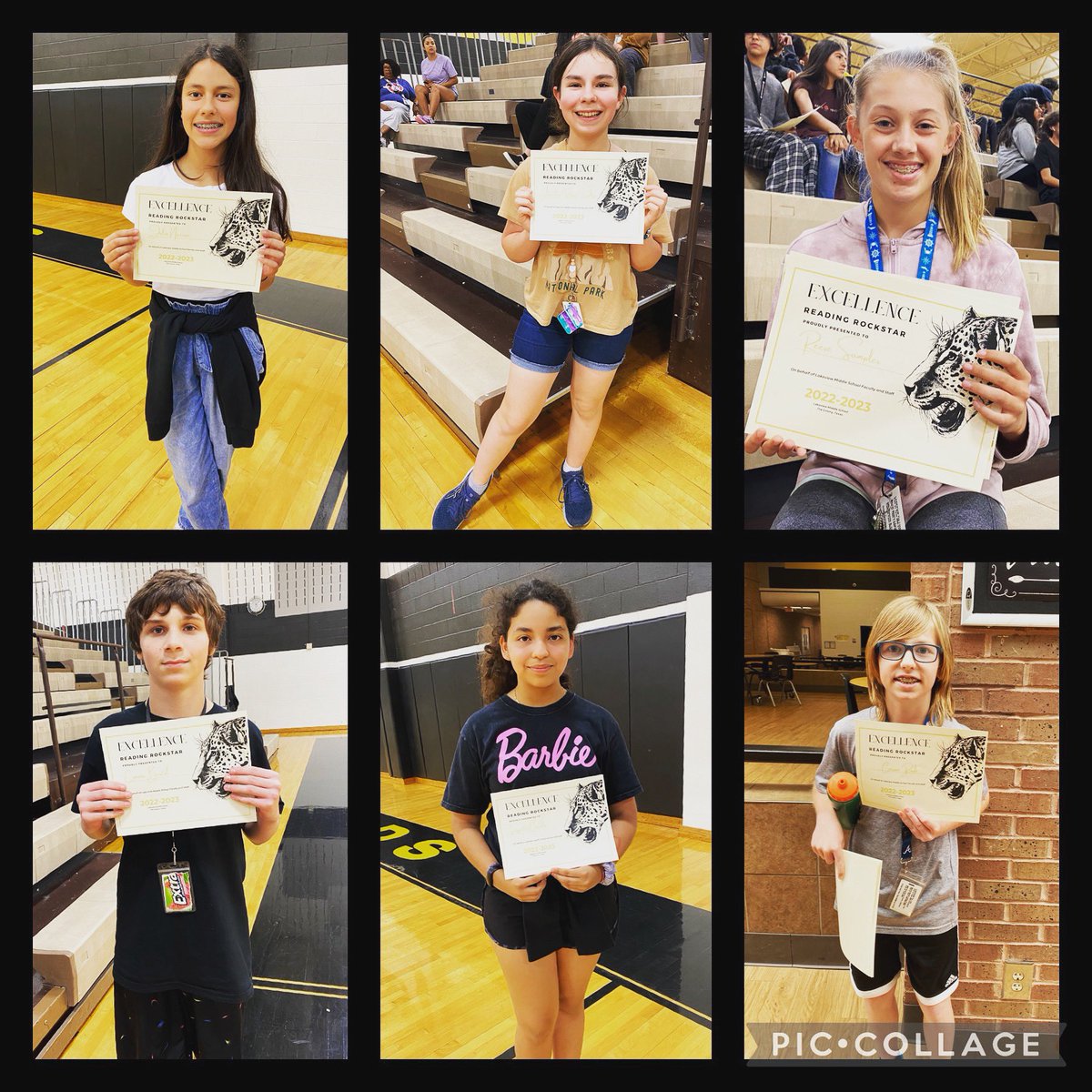 Missing the 8th graders, and a couple others that are out, but congratulations to all of our Reading Rockstars! Thanks for being awesome readers & library users! 🖤💛📚 #LVMSReads #LISDLib #WeAreLakeview