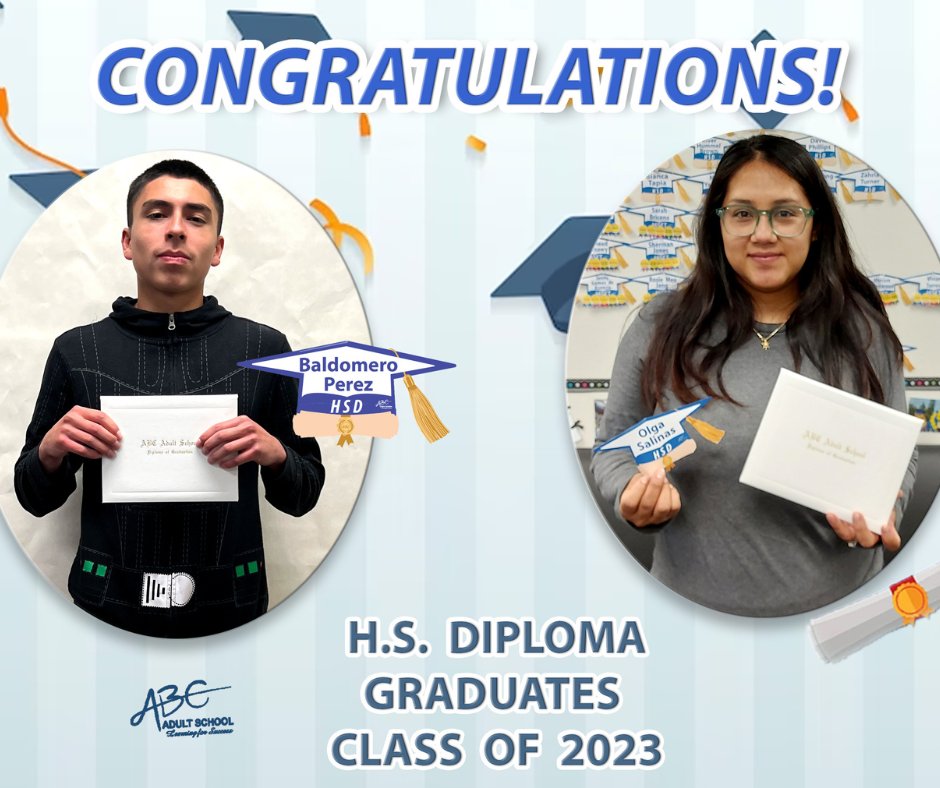 abcadultschool's tweet image. Graduation is just two weeks away! Grads, take a look at our FAQs 🎓
.
For more info, call 562-229-7960.
.
.
#ABCAdultSchool #Academics #highschoolequivalency #GED #HiSET #highschooldiploma #HSD #classof2023 #justdoit #itsnevertoolate #CCAE #SupportK12AdultEd