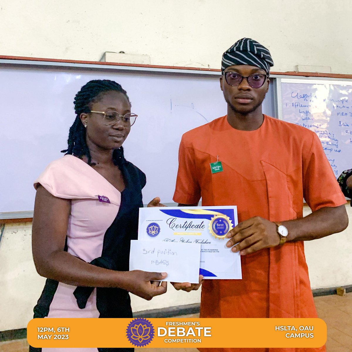 IndaqsOAU's tweet photo. The debaters did justice to the topic; The 2023 presidential election: Credibility Freeness and Fairness.

It is with great delight and pride that we share these memories. 
One to many more!
INDAQS IS BACK! https://t.co/M3RRXIwNe6