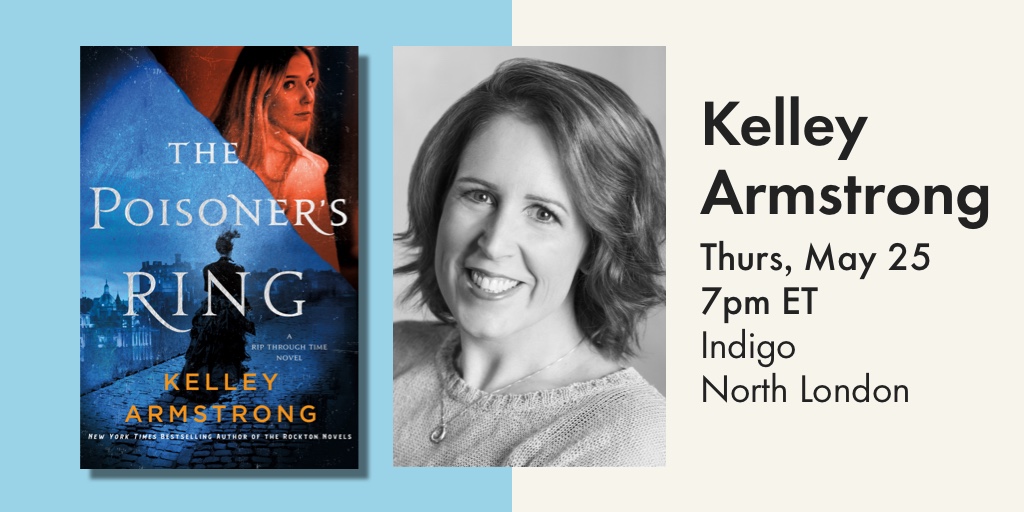 New York Times bestselling author @KelleyArmstrong joins us in person to chat about, and sign copies of her highly anticipated mystery novel, #ThePoisonersRing. ☠️ 📖 #BookTwitter #IndigoEvents ow.ly/S1aH50Orxmu