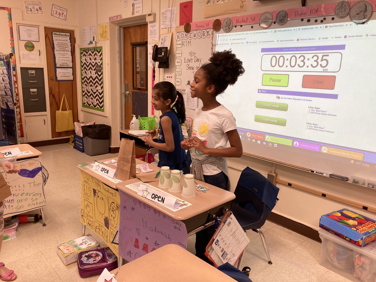 CabeMrs's tweet photo. Shop ‘til you drop… or run out of Market Day Dollars and have to be a producer! #wcbpride @EWRSDK12 https://t.co/QQeETXUre4