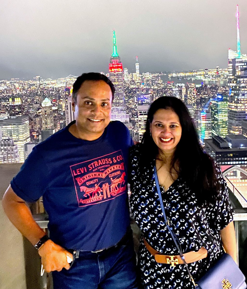 samikmukherjee_'s tweet photo. Always feeling on to of the world when I'm with this woman! 😍🥰

#truelove #skyscrapers #loveher #love #wife #samikmurkherjee #nyc #newyork #tourists #rooftop #nightout #datenight #lovemywife https://t.co/nJ2zqPV1AN