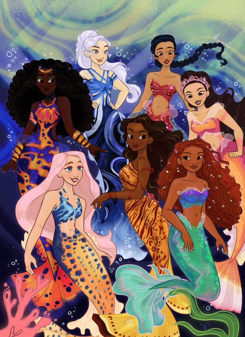 The Daughters of Triton 🧜🏾‍♀️📷 #TheLittleMermaid📷 #mermay2023😍😍😍😍