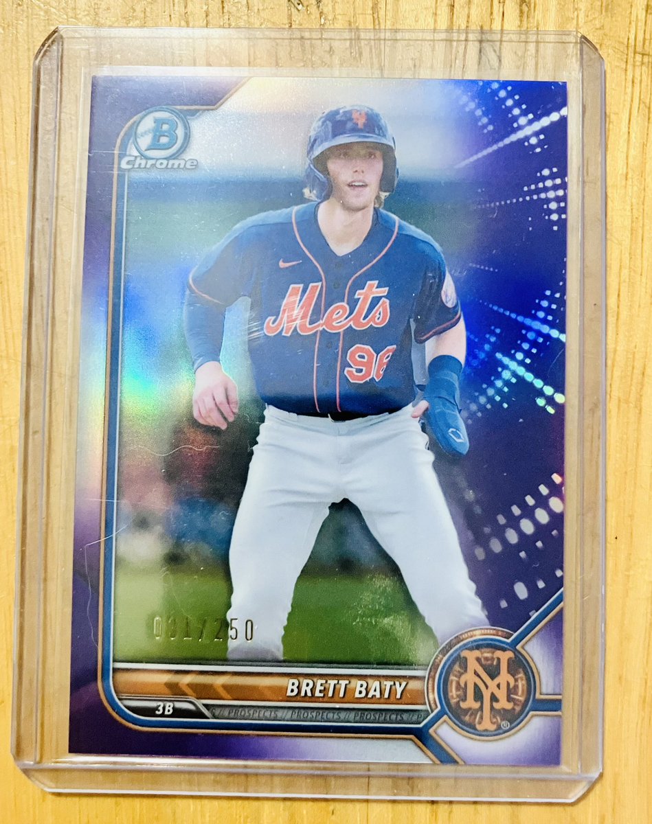 C. O. D. #Topps #bowmanchrome #brettbaty #Mets #MLB #numberedcard #cardcollection #thehobby