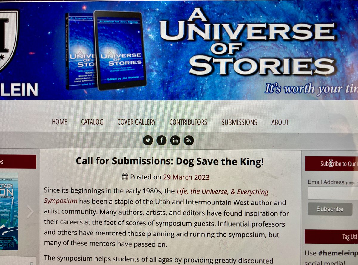 And...It's Back On!
.
.
.
.
.
#PicOfTheDay #WritingContest #WritingCommunity #CallForSubmissions #SciFi #StoriesAboutDogs #HemeleinPublications