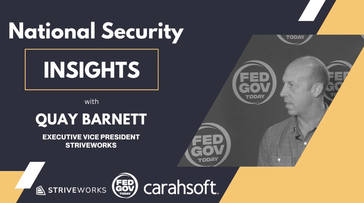 FedGovToday (@fedgovtoday) on Twitter photo National Security Insights from SOF Week with Quay Barnett from <a href="/Striveworks_US/">Striveworks, Inc</a>
Brought to you by <a href="/Striveworks_US/">Striveworks, Inc</a> & <a href="/Carahsoft/">Carahsoft</a>
Watch: youtu.be/2b-oNI_pvTM National Security Insights from SOF Week with Quay Barnett from <a href="/Striveworks_US/">Striveworks, Inc</a>
Brought to you by <a href="/Striveworks_US/">Striveworks, Inc</a> & <a href="/Carahsoft/">Carahsoft</a>
Watch: youtu.be/2b-oNI_pvTM
