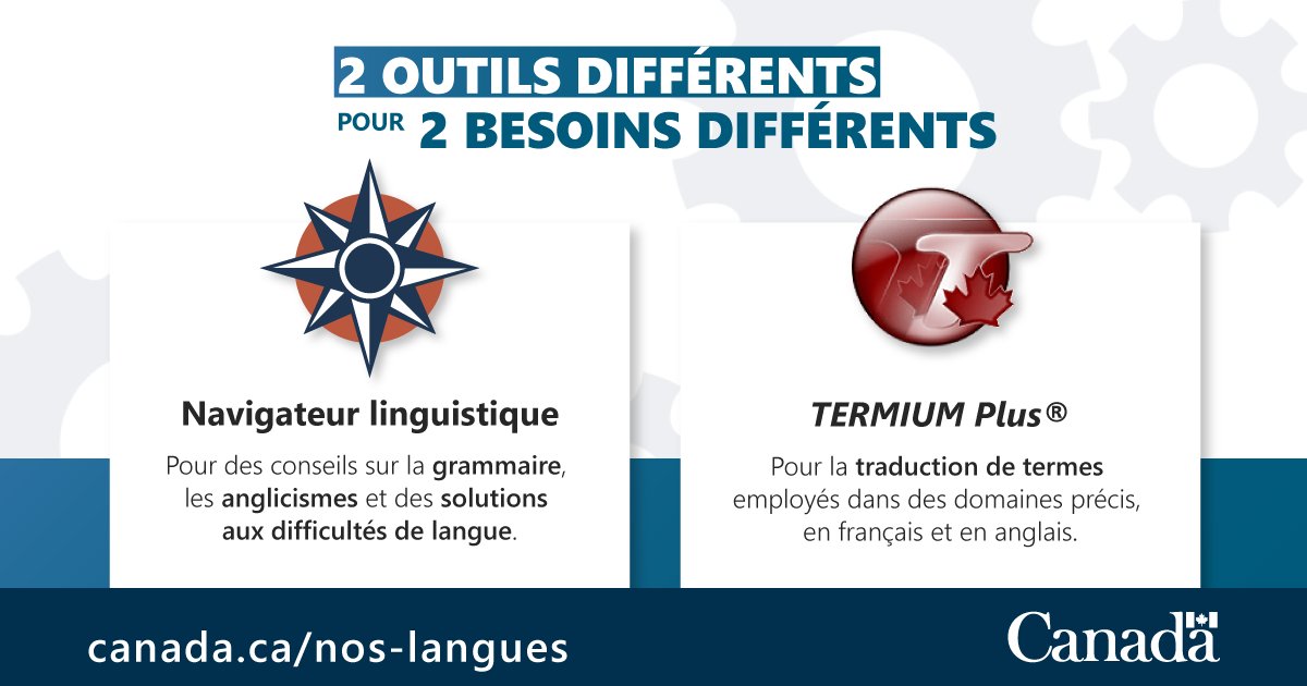 Nos_langues's tweet photo. Qui utiliserait une spatule pour couper des carottes? Les outils du #Portail ont aussi chacun leur utilité! Utilisez le #NavigateurLinguistique pour résoudre des questions de langue, et #TERMIUM Plus pour trouver la traduction d’un terme spécialisé. https://t.co/AzQ5kKsRSk https://t.co/8CKgEggHee
