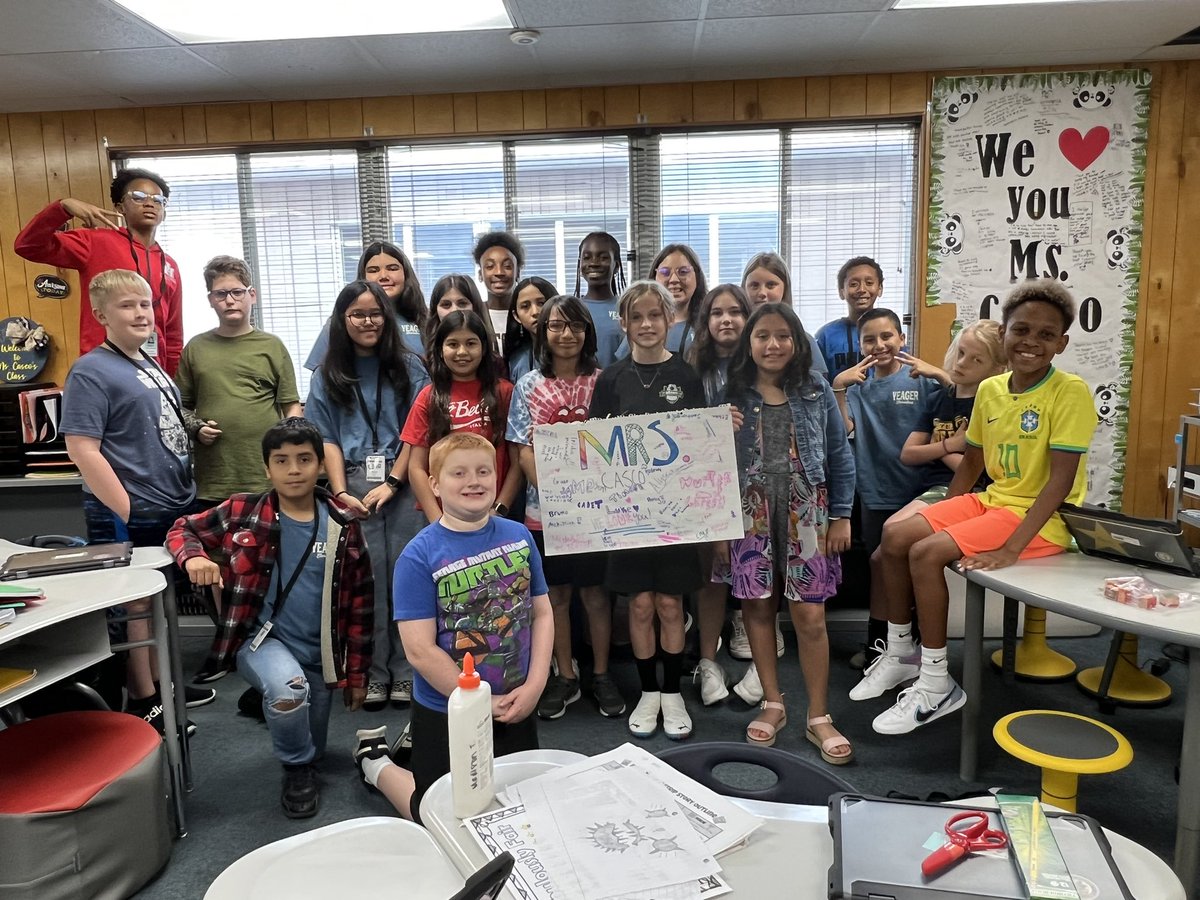 casco_linda's tweet image. Definitely going to miss this AMAZING @CyFairYeager 5th Grade class! They’ve made this year extra special! 🐝💛 #YeagerBuzz #BringTheMagic
