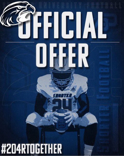 Willie13__'s tweet photo. After a great conversation with coach @SU_Coach_Robles I am blessed to say I have received my first offer from Shorter University @footballguro @On3Recruits @Rivals @Duvalbull904 @MohrRecruiting @bhernyscoutguy @ChadSimmons_ https://t.co/Tr9vREbj4q