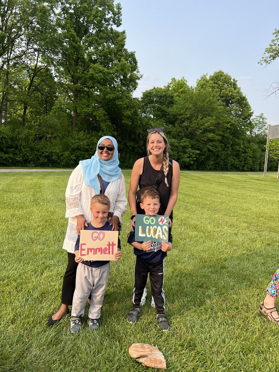 Such a fun night at our student’s T-Ball game!!! Go boys ⚾️💙 <a href="/tasnuvachow/">Tasnuva Chowdhury</a>