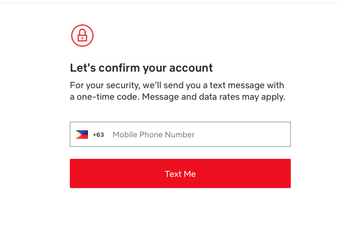 r4ndz's tweet photo. @Netflixhelps Hi! Needing help in updating my credit card in an account which I had in the Philippines. I updated my phone number and it shows my US phone number now but when I attempt to change the credit cards number for Netflix,  I still get the +63 Philippines country code. https://t.co/eNo2XGM0xI