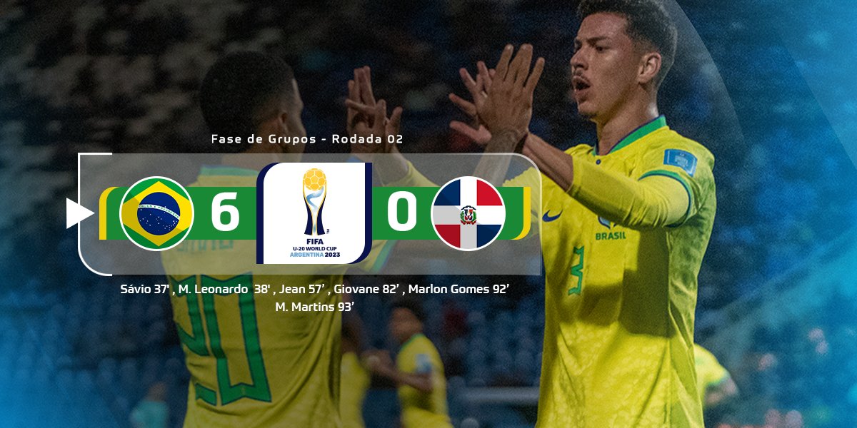 CBF Futebol on X: FIM DE JOGO! Brasil goleia novamente e garante a melhor  campanha da história das Eliminatórias. VALEU, BRASIL! ⚽️🇧🇷 🇧🇷 4x0 🇧🇴