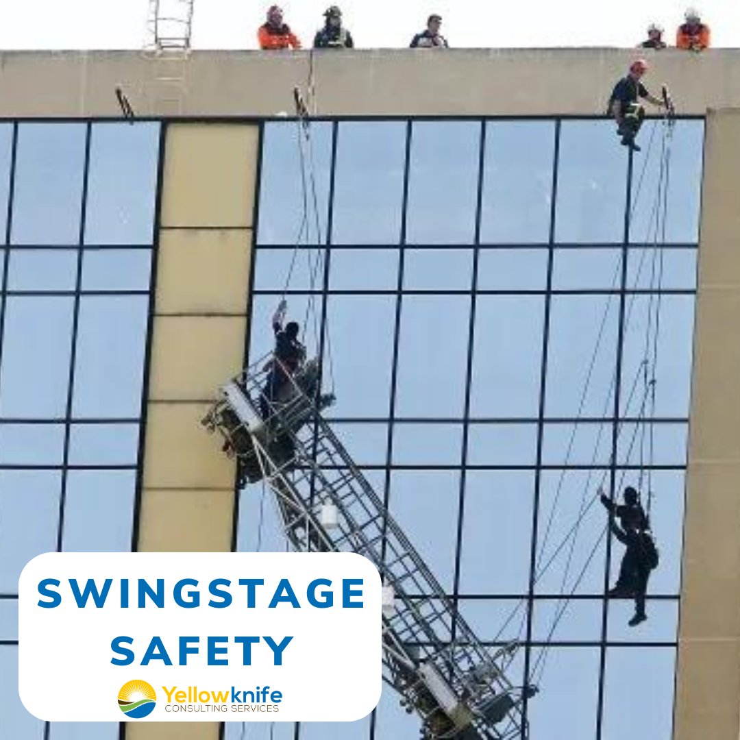 There’s nothing quite like the looming threat of falling from a great height to get you motivated for your work day🥴 Don’t put yours or other’s lives at risk just because safety isn’t convenient #swingstage #constuctionlife #constructionfail #oshaisthisok
