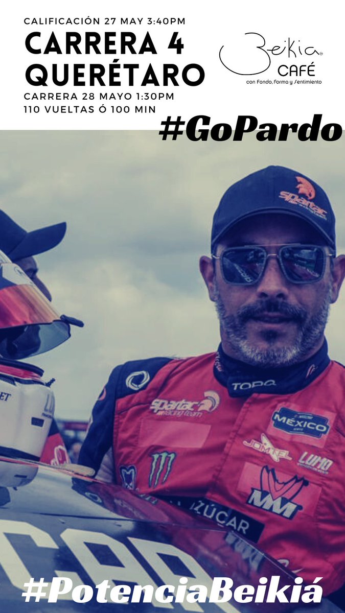 BeikiaMx's tweet photo. #GoPardo  con toda la #PotenciaBeikia

Éste fin de semana en @NASCARMex en la carrera 4 Querétaro @pardoruben y la escudería @SPARTACRT van por todo! https://t.co/DKa5VpEUgR