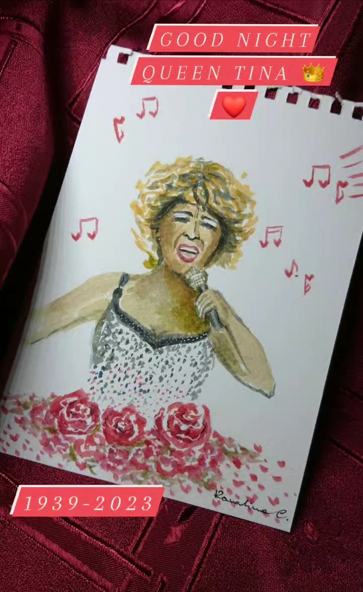 karolinartcraft's tweet photo. Good night Queen Tina 👑
I will always remember your energy and style 💖
#TinaTurner #Tina #TinaTurnerRIP https://t.co/vN2hflcALq