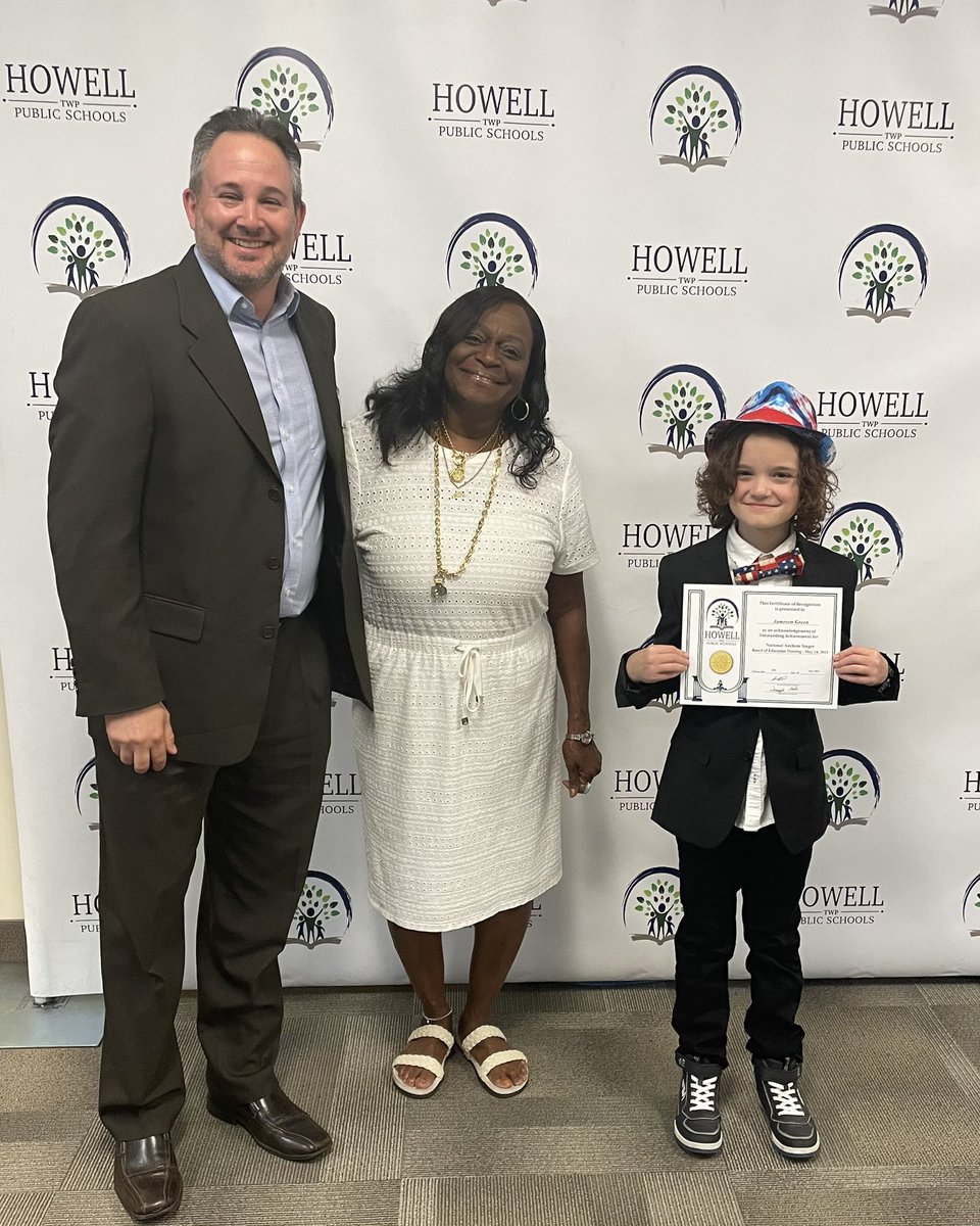 HowellTwpK8's tweet photo. Great job by Jameson Green with his beautiful rendition of our National Anthem at tonight’s Board of Education meeting! #HTPSLearnerSuccess  @HowellTwpAldrch https://t.co/XiEQGJwQzZ