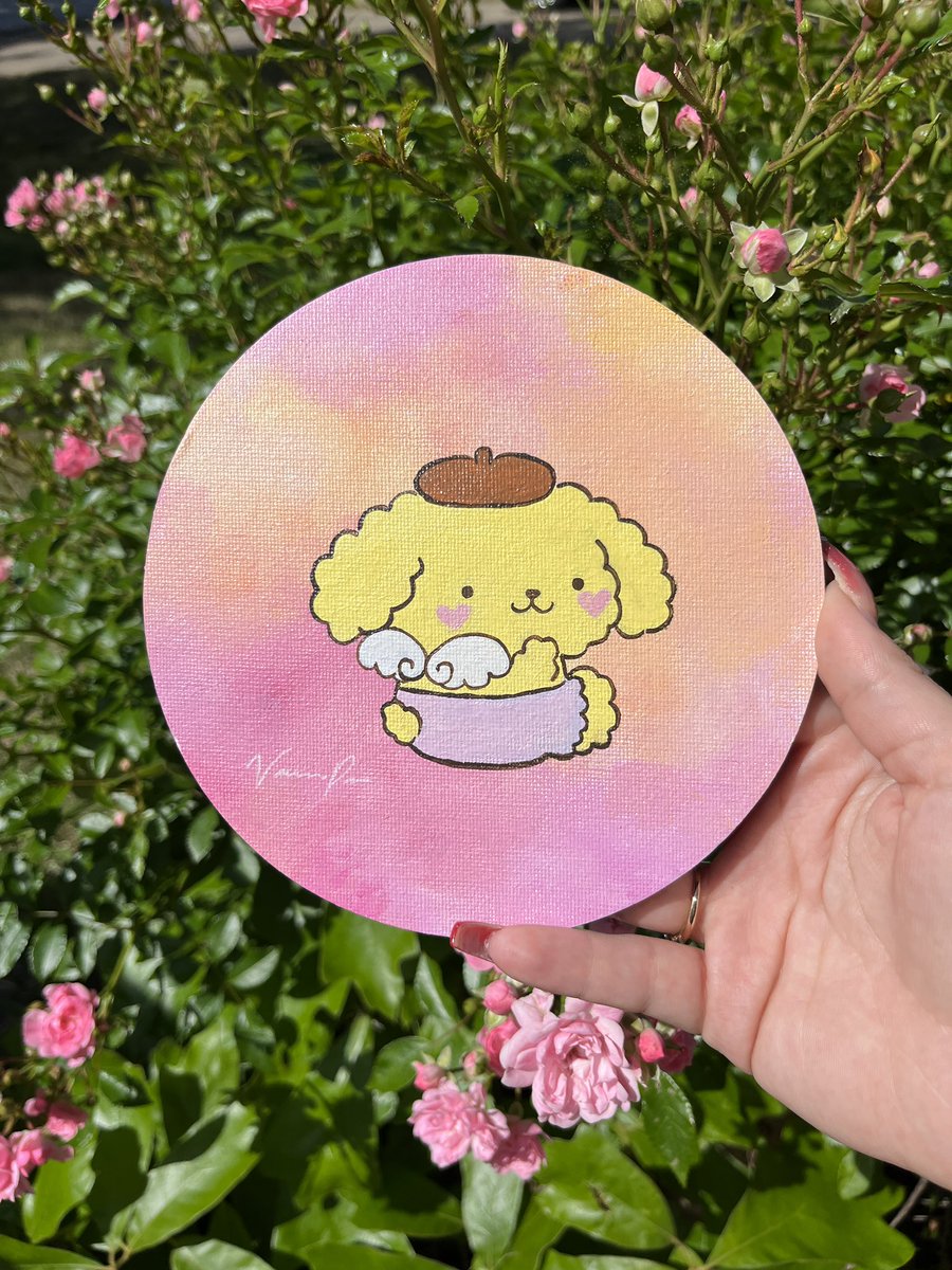 nessapaints's tweet photo. I painted pompompurin on magnets 🍮 https://t.co/FmE17DW2kJ