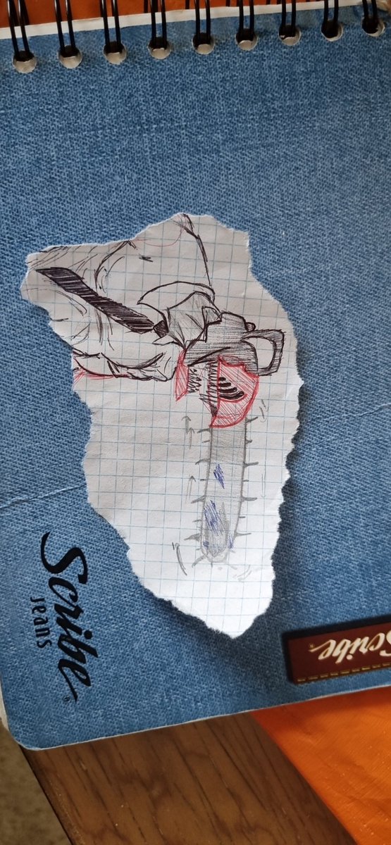 BSimith44's tweet photo. Pay attencion on class??
No thanks XD
#drawing #classdrawing #fanart #denji #chainsawman #drawingjustforfun #JustForFun #quickSketch https://t.co/tId5U4Yr33
