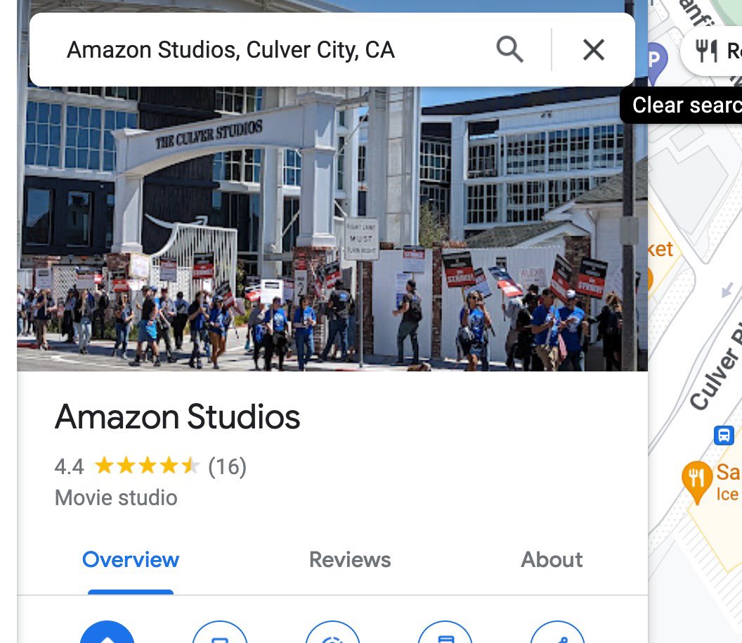 Look what comes up when you Google maps Amazon Studios? 😂😂😂 #wgastrong #WGAstrike2023 @WGAWest