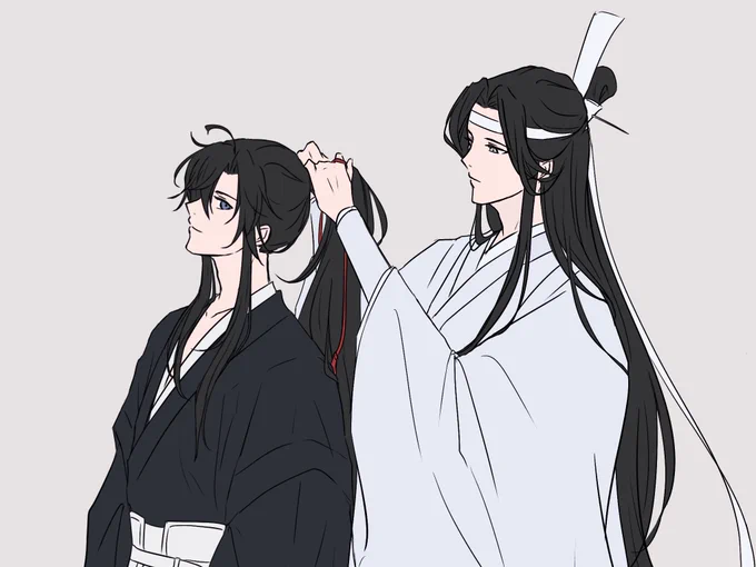 一人の朝。  道侶がいる朝。  #MDZS