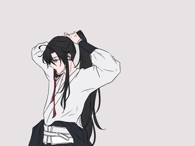 一人の朝。  道侶がいる朝。  #MDZS