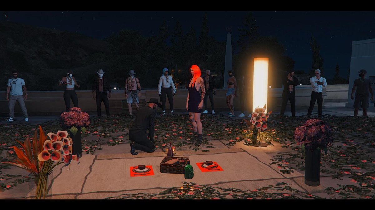 SeasideNP's tweet photo. Couples that propose together stay together.  
Kari is officially engaged!!  
💙🧡💙🧡💙🧡💙🧡💙🧡

(photo credit to the amazing Ember / @Zhedish!!) https://t.co/WIdZa3z5Rq