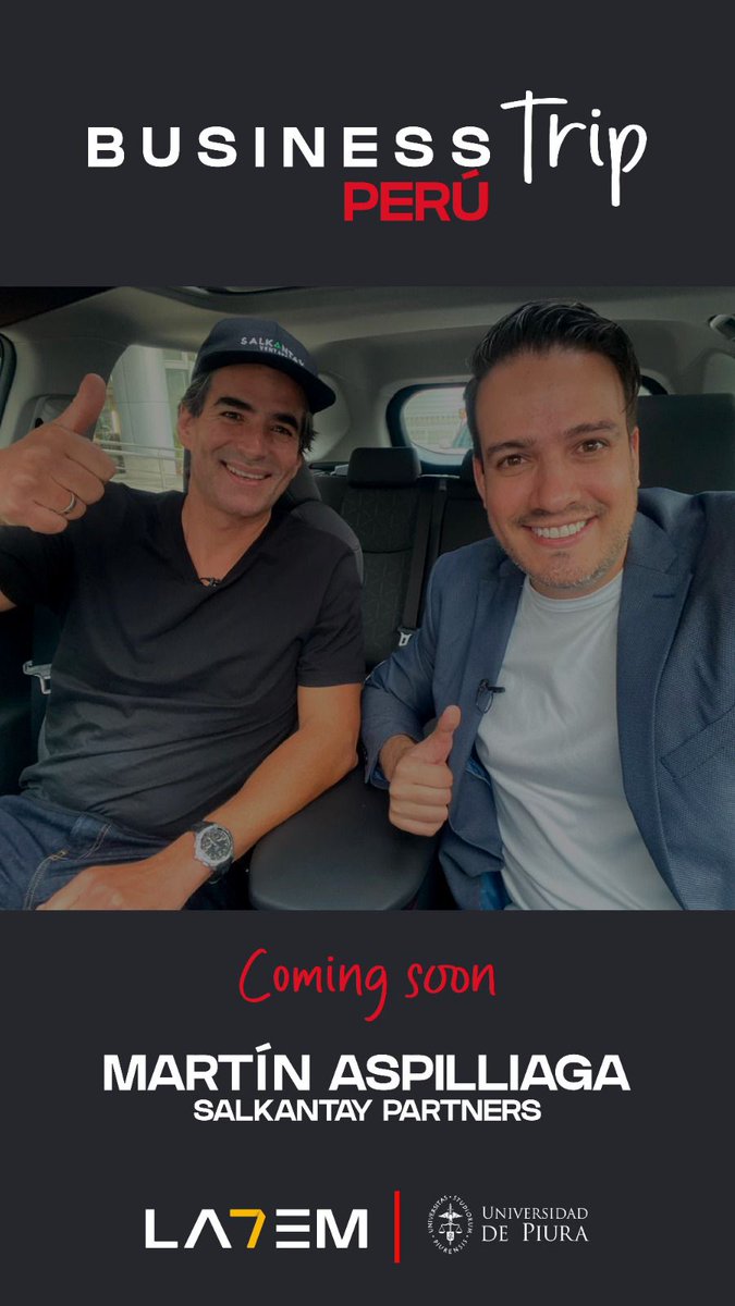Un súper Trip por la ciudad de Lima con Camilo Betancur Morales CEO de LA7EM y host de Business Trip. Un divertido formato y una gran conversación alrededor del management, Leadership y negocios. Próximamente el episodio en youtube.com/@LA7EM