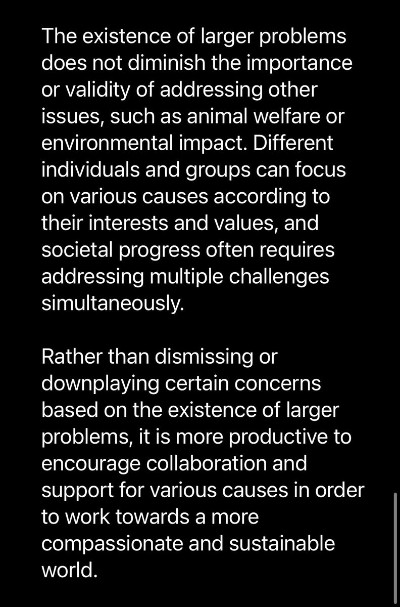 Chat GPT 4 app picking up your anti-vegan fallacies 
#govegan