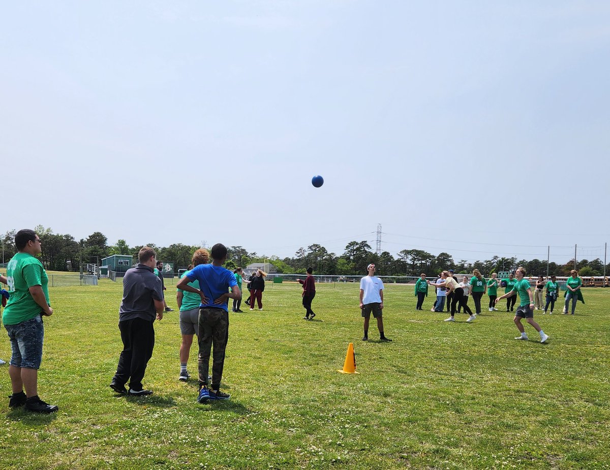 Last practice before game day on 5/30 🐉🐎 against TRE at the Field of Dreams! Students are reved up and ready to go 😁
In other news... Emily and Jay received their 👕 and name badges for the Youth Activation Committee!!! #playunified 
<a href="/BTHS_SPORTS/">Brick Dragons Athletics</a> <a href="/BTHSDragons/">BTHS</a> 
<a href="/BtpsSrvcs/">BTPSSpecialSrvcs</a>