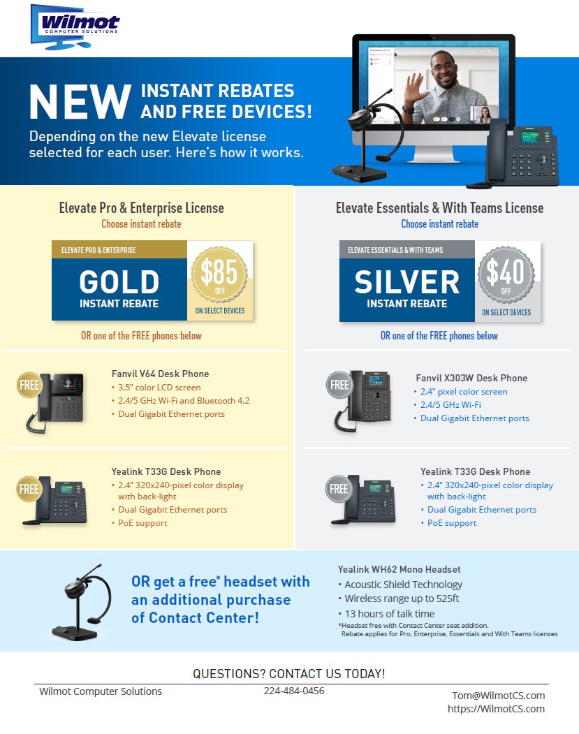 WilmotCS's tweet photo. Got VoIP? https://t.co/ORQBZJdtKj
