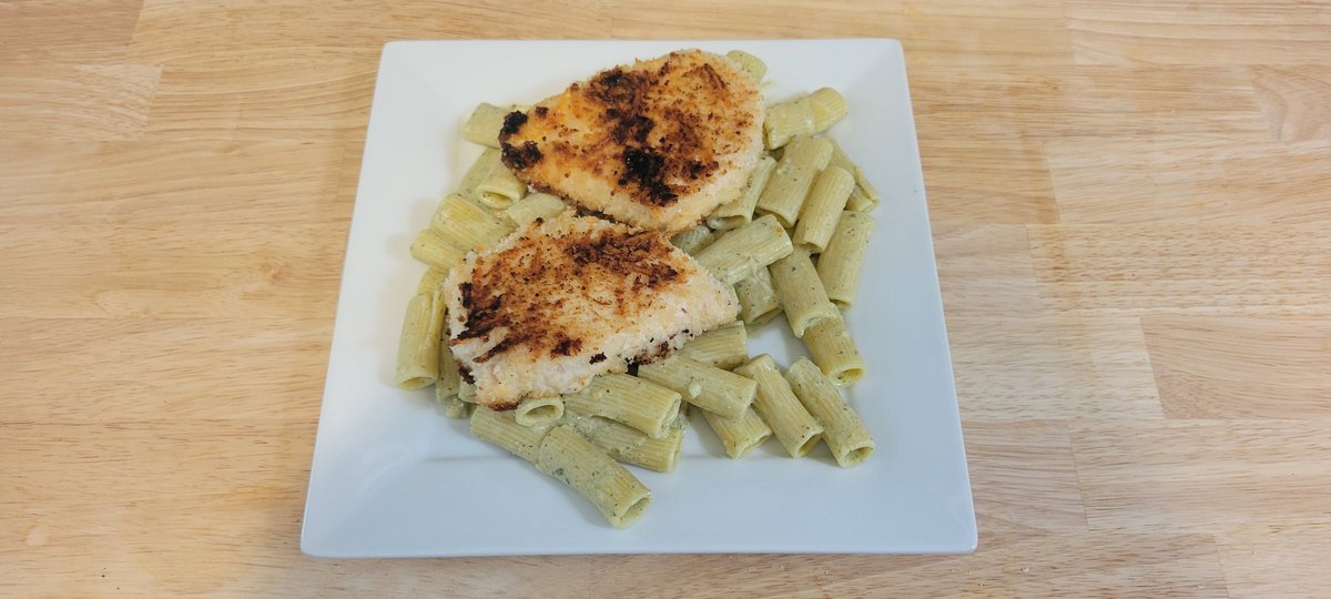 Parmesan Crusted Chicken with Pesto Rigatoni #HomeChef