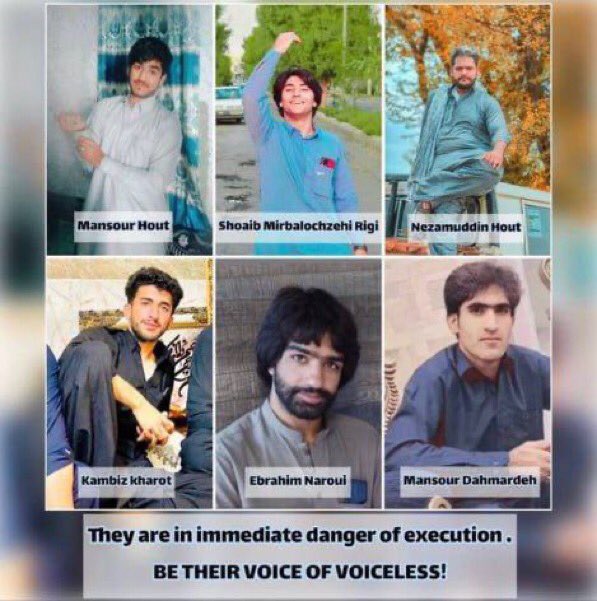 7 protesters are sentenced to death on false charges without sufficient evidence.

They might be executed at any moment by IRI:

EbrahimNaroui
ShoaibMirBalochZehiRigi
MansourDahmardeh
KambizKhorout
ManucheharMehmannavaz
MojahedKourkour
MohammadGhobadlou

#StopExecutionsInIran