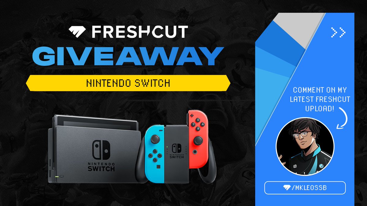 Time to settle it. Who should I main next? LMK and you might win a Nintendo switch! To enter: Like + RT this post Tag a friend who needs a Switch! Download FreshCut: smash.freshcut.gg/mkleossb Leave a comment telling me who I should main on my latest FC upload