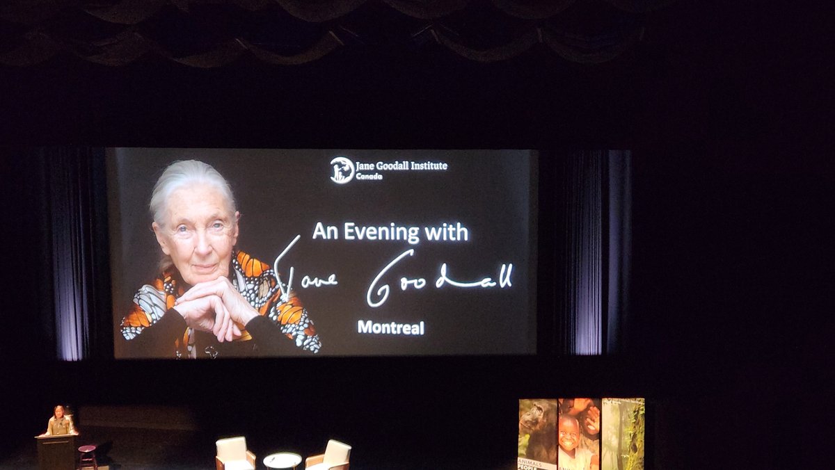 What an honour to spend the evening with Dr Jane Goodall @JaneGoodallCAN
