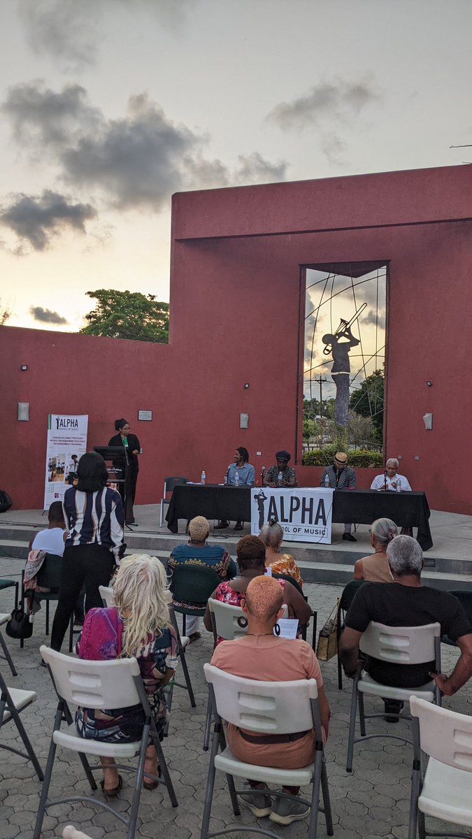 Gay Magnus introduces Omar Francis (#jamaica), Nicholas Brancker (#barbados), Etienne Charles (#TrinidadandTobago), Peter Ashbourne (#ja) for "Banding Together: Ensemble Music In The Caribbean" <a href="/expressupdates/">Trinidad and Tobago Express Newspapers</a> <a href="/BarbadosToday/">Barbados Today</a>
