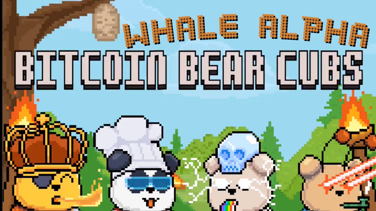 We're HYPED to collab with <a href="/BitcoinBearsOrd/">Bitcoin Bears</a>
to give away 3 Bitcoin Bear Cubs WL spots!!! 🐻
They'll be the FIRST 10K ordinal collection to launch on the <a href="/MEonBTC/">Magic Eden on Bitcoin 🟧</a>
Ordinals Launchpad.  

How to win: 
1️⃣ Follow <a href="/BitcoinBearsOrd/">Bitcoin Bears</a> @WhaleAlpha_
2️⃣ RT + Like
3️⃣ Tag 3 frens
More spots 👇