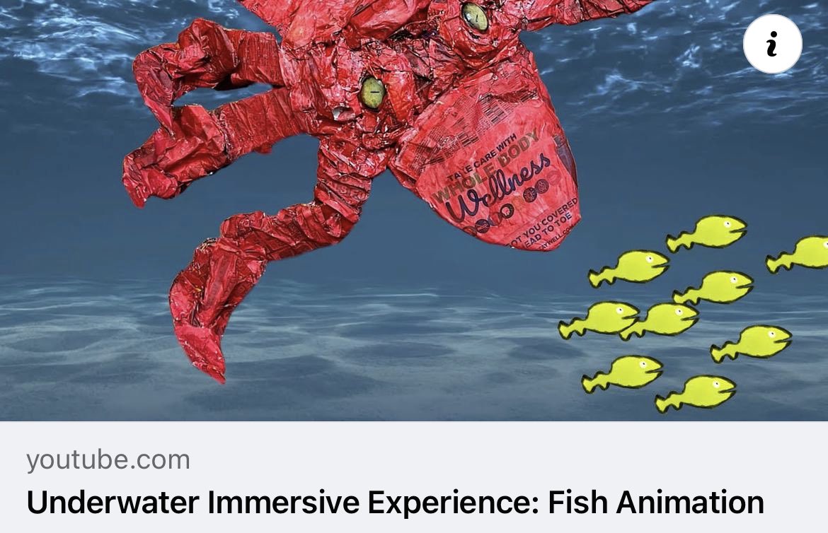 gv_gallery's tweet photo. See this #animation on the BIG screen in our #gallery in one week! https://t.co/azEkkaX11F This is one of the three LAST times this exhibit will be open!  Stop by on May 31st, 6-8 pm, to see our UNDERWATER IMMERSIVE EXPERIENCE by local artist Brent Brown! @WilsonSchlDist https://t.co/BnYpq8Als0
