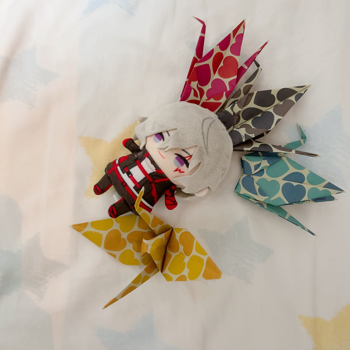 _hwlarei_'s tweet photo. i just started 4 days to make the paper cranes and here the osheep is back ueueweewee ( ˊ̱˂˃ˋ̱ ) welcome back to the sheep pile fuu 🐏
#fulbattery #Fulofpower #Blessing_for_Osheep
@Fulgur2023 https://t.co/8klS4z0qDw