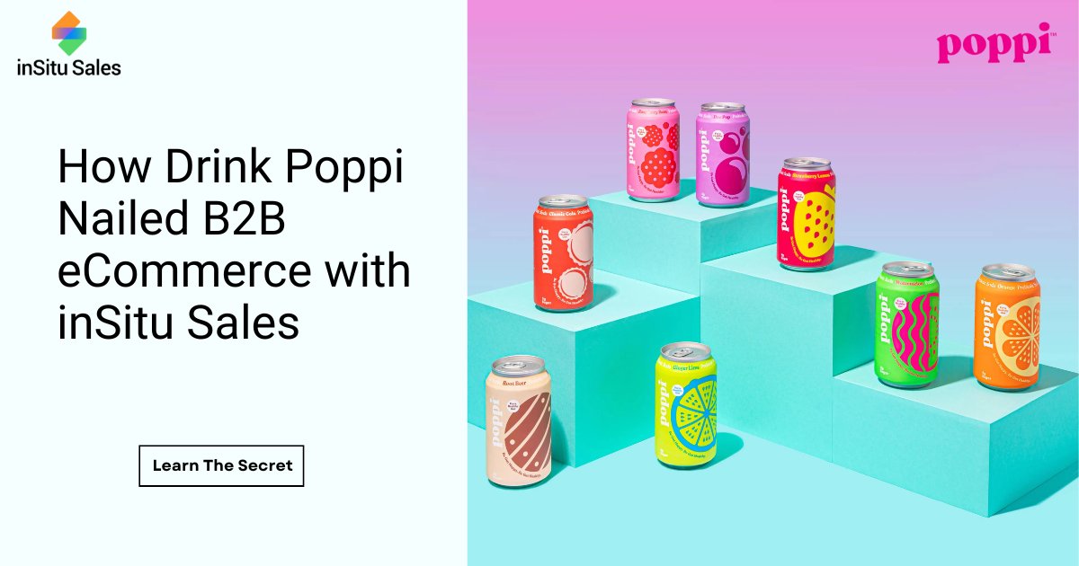 inSituSales's tweet photo. See how Drink Poppi is raising the bar in eCommerce with inSitu Sales with simplified ordering process, real-time inventory management, tailored pricing and discounts, and actionable data insights.
https://t.co/NAkkW1h0mV 
#B2BeCommerce #DigitalTransformation #CustomerSuccess https://t.co/9F8bS5DPhF